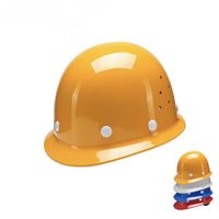 Casco de seguridad industrial para construcción de minas, Material de polietileno de alta densidad, estilo japonés clásico, pequeño, ala completa, forma redonda, CE FRP PP
