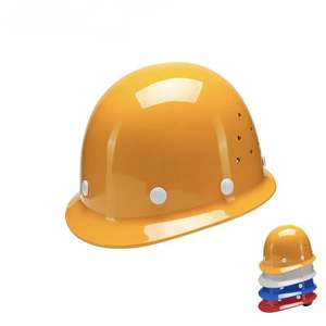 CE FRP PP ABS HDPE素材クラシック和風小つば丸型産業用安全ヘルメット鉱山建設用 - Product Image 4