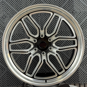 Ruedas Forjadas XINLAI Personalizadas con Acabado Negro Mecanizado y Sistema Beadlock, de 17-20 Pulgadas, 5x114.3 5x120, para Autos de Carreras y Muscle Cars - Product Image 3