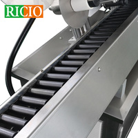 Machine d'étiquetage horizontale automatique Ricio pour tubes, ampoules et flacons, personnalisable, à prix compétitif, avec application d'étiquettes autocollantes