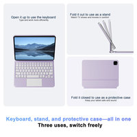 ODM OEM Çok Dilli Düzenleme Yeni Üst Düzey Kablosuz Manyetik Klavye, RGB Arka Aydınlatmalı ve Dokunmatik Yüzeyli, iPad Pro 11" M4/M5 için