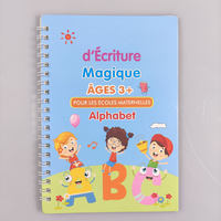 Livre Magique Sank Français Cahier de Pratique Écriture Calligraphie Livres d'Impression Enfant pour Enfants Livre d'Exercices Lettres Françaises