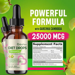 BioFlex Formule Personnalisée 6 en 1 Garcinia Cambogia Café Vert Thé Vert Extrait Herbal Complément Alimentaire pour la Perte de Poids Gouttes Diététiques pour Adultes - Product Image 6