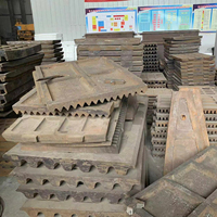 Pièces de concasseur à mâchoires en acier au manganèse élevé sur mesure, résistantes à l'usure : revêtement latéral et plaque de joue pour le concassage de pierres et d'agrégats