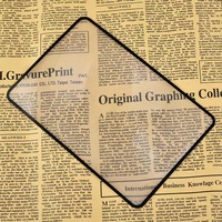 Grande loupe de carte de visite 180X120mm Loupe de lecture en feuille de PVC Altra mince Loupe de Fresnel transparente portable