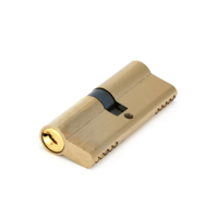 SAMHOO Cylindre de serrure de porte personnalisé en fer massif et laiton, anti-perçage, à mortaise, entraxe 60mm 80mm, 3 clés, impression numérique dorée