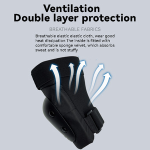 Equipo de Protección para Patinaje sobre Ruedas OEM, Juego de 6 Piezas, Transpirable, Absorbente de Impactos, Ajustable, Protector de Muñeca, Codo y Rodilla, para Niños y Adultos - Product Image 3