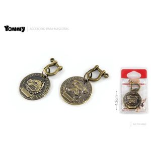 Placa de Identificación Metálica Tommy para Mascotas de 4.3cm, Accesorio con Nombre para Perros y Gatos - Product Image 2