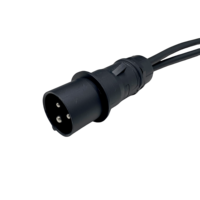 Norme industrielle noire 250V 16A 3 broches mâle femelle prises CEE IP44 IEC 60309