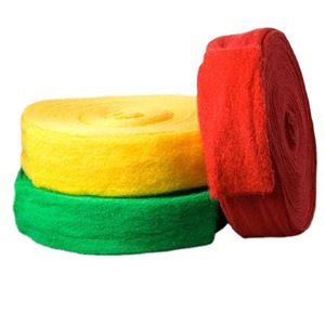 <b>Sponges</b> Scouring Pad Roll Round Multi Color Cleaning Tool For Kitchen Bathroom - Product Image 2