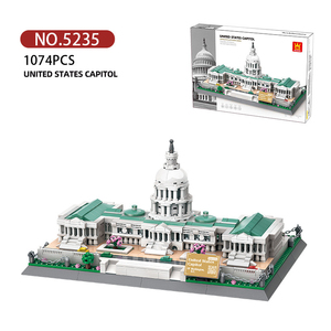 Juguetes de Construcción del <span class=keywords><strong>Edificio</strong></span> Emblemático del Capitolio de Washington, EE. UU., Bloques de Construcción de Partículas Pequeñas de Plástico Compatibles, Juguete Educativo - Product Image 6