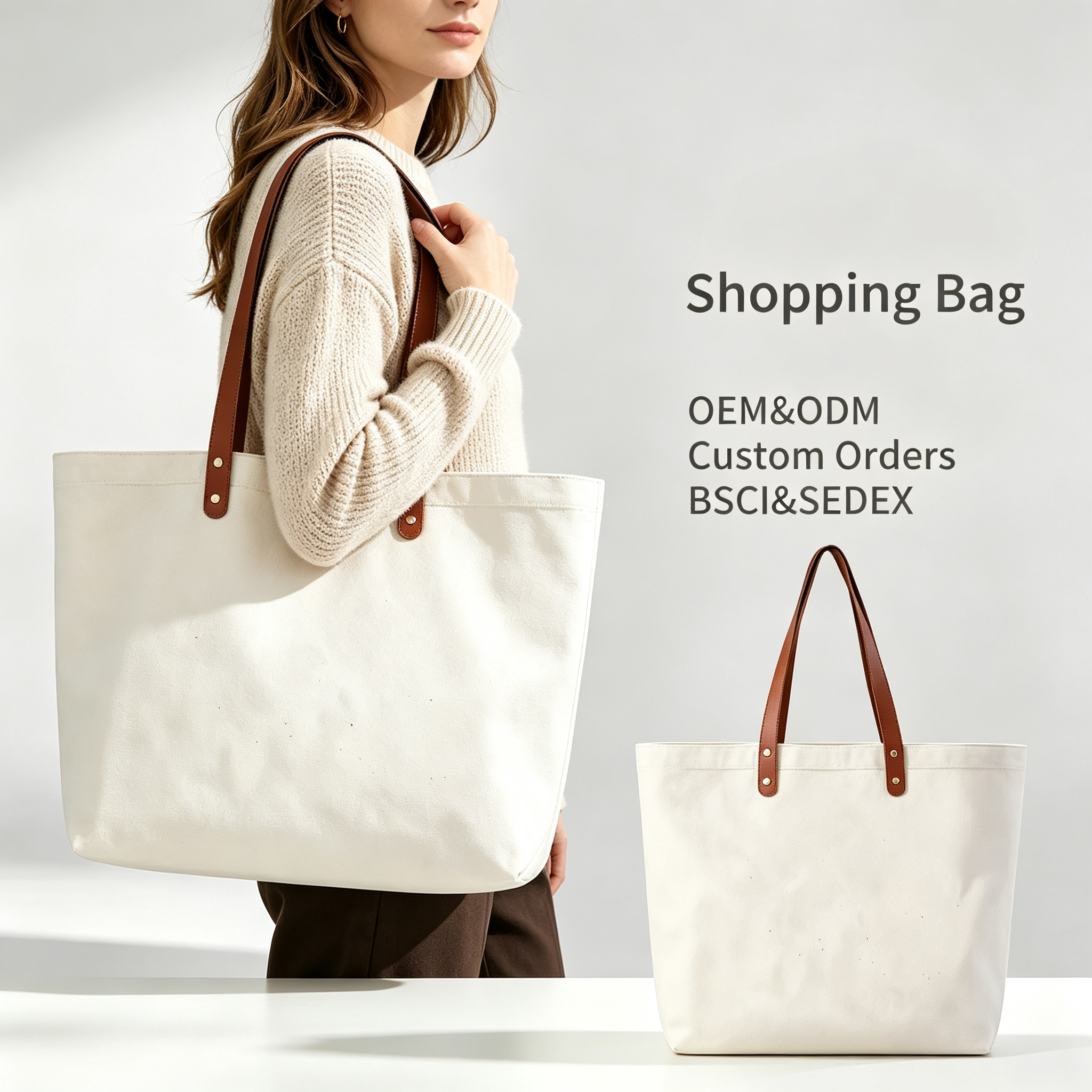 Canvas Tote Beach Bag Large Capacity Shoulder