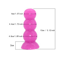 Faak Sex Shop - Juguete Sexual Anal de 3 Bolas, Estimulante Anal, Cuentas para Sexo Anal, Ampliación Anal, Dildo Anal Grande de 4.8 cm de Diámetro para Mujeres y Hombres