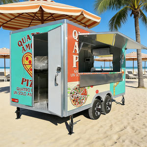 Remolque de Comida Móvil Cuadrado de Acero Galvanizado con Certificación DOT VIN CE, Completamente Equipado para Hot Dogs y Pizza, Estilo Europeo - Product Image 3