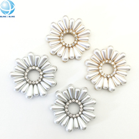 Boucles de chaussures en strass perlées, motif fleur creuse, ornements détachables pour femmes, talons hauts