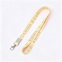 Lanière en polyester imprimée par sublimation, écologique, résistante à l'eau, durable, avec crochet métallique, pour badge d'étudiant, campus, école