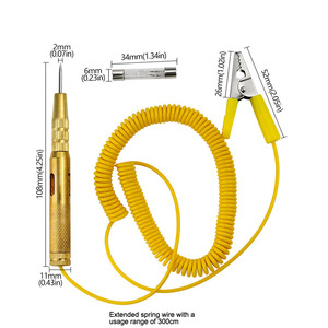 Công cụ Chẩn đoán ô tô xe mạch thử nghiệm thử nghiệm đầu dò đèn 6V-24V hệ thống ánh sáng đèn Điện áp thử nghiệm Bút phát hiện xe - Product Image 6