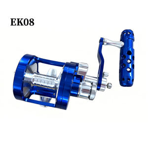 Carrete de Pesca de Metal Resistente para Agua Dulce y Salada, Relación de Engranajes <span class=keywords><strong>4</strong></span>.5:1, 10lb 20lb, Carrete de Tambor para Pesca de Jigging, para Pargo y <span class=keywords><strong>Marlin</strong></span> - Product Image 6