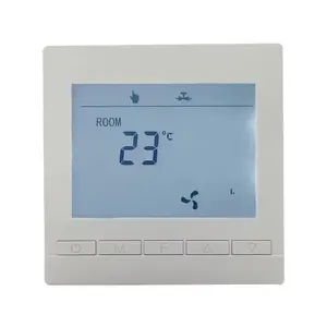 Fcu ventilador central de ar condicionado, termostato refrigeração aquecimento ventilação controlador de temperatura do quarto
