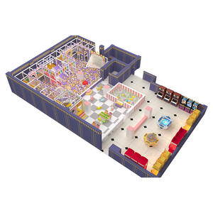 Parc combiné Naughty Castle - Compétition Ninja + Piles <span class=keywords><strong>de</strong></span> fleurs <span class=keywords><strong>de</strong></span> prunier, Équipement d'amusement intérieur - Product Image 3