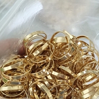 Bagues plates en or 14 carats pour femmes, bijoux fantaisie, cadeau, idéales pour les fêtes, composants de bijouterie DIY