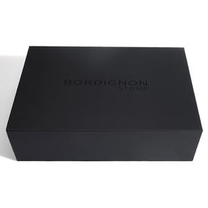 GMI luxe personnalisé luxe flip top carton noir papier Magnetic gift box packaging with Insert - Product Image 6