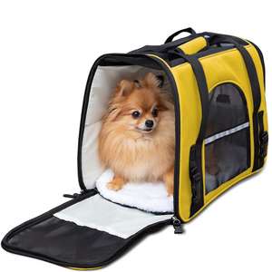 Transporteur pour animaux de compagnie approuvé par les compagnies aériennes Transporteurs souples pour petits chats et chiens de taille moyenne Voyage en <span class=keywords><strong>avion</strong></span> à bord Transportant sous le siège - Product Image 1