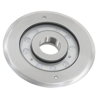 Projecteur LED rond de haute qualité RISE 27W RGBW pour fontaine, étanche IP68, en acier inoxydable 316L, garantie 3 ans