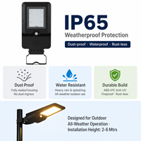 Lampe solaire intégrée PRO 20W 3000lm IP65 à fixer sur poteau ou mur, 3 températures de couleur, angle de détection 120°, LED pour extérieur, maison, jardin, parc