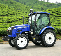 Fabricant fiable, certifié CE EPA, mini tracteur diesel 4x4 à transmission par engrenages, pour vergers, jardins, vignobles, haute performance, couple élevé, 50 CV