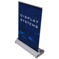 Support de bannière enroulable de table mini rétractable à prix d'usine avec couleur et logo personnalisés