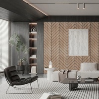 Panel Acústico de Fibra de Poliéster Ignífugo Ecológico con Patrón 3D Artístico, Alta Reducción de Ruido para Sala de Estar, Hotel, Escuela