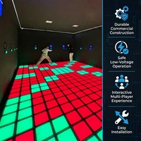 Système de jeu interactif LED pour enfants : Dalles de sol commerciales pour aire de jeux intérieure, système de défi par étapes pour divertissement familial