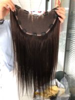Nouvelle Offre Spéciale : Extensions de Cheveux Naturels Vierge Faits Main en Forme de U avec Dentelle, Alignement des Cuticules, pour Femmes, à Clipser en V