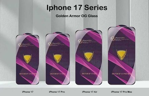 Protection d'écran en verre trempé OG Golden Armor pour <span class=keywords><strong>iPhone</strong></span> 17, 16, 15, 14, 13 Pro Max, 12 Mini, 11 Pro MAX, XR, XS, <span class=keywords><strong>grand</strong></span> écran incurvé - Product Image 6