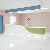 Comptoir de réception de clinique dentaire, comptoir de caisse de salon de beauté, comptoir d'information de l'hôpital, poste de travail, comptoir d'orientation des patients