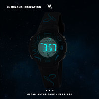 Montre de sport numérique pour enfants Mingrui, étanche 3ATM, lumineuse, alarme, chronographe, mouvement japonais, OEM