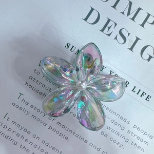 Summer <strong>Fantasy</strong> Women's Half <strong>Hair</strong> Clips Colorful Plumeria <strong>Hair</strong> Claws Back Head Bun Shark Clips Plastic Party Vacation Style - Product Image 2