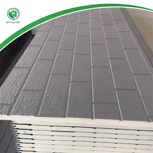 Moderno impermeável à prova de som integrado casa exterior parede isolamento bordo geométrico sanduíche painel metal esculpido parede Villa - Product Image 3