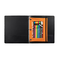 Pochette à crayons transparente personnalisée pour classeur à 3 anneaux, sac à stylos pour bureau et école en Chine, pour étudiants et professionnels