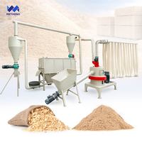 Grande machine de production de poudre de copeaux de bois et de bambou, broyeur de sciure, utilisée pour la découpe