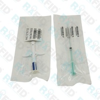 Disesuaikan rabid 134.2khz ISO11784/5 ICAR RFID hewan peliharaan Microchip implan Transponder Tag untuk ikan/Kucing/anjing