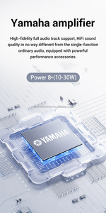 Bộ khuếch đại âm thanh thông minh cho nhà thông minh, tích hợp Wifi, Bluetooth, màn hình 7 inch, công suất 8*25W, màu xanh dương, dùng cho loa âm trần, hệ điều hành Android. - Product Image 4