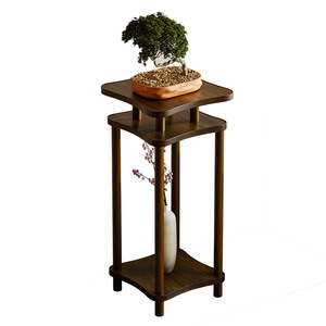 New multi-layer Chinese-style indoor flower stand/<b>shelf</b>, floor-standing antique-style living room display <b>rack</b>, hanging orchid - Product Image 5