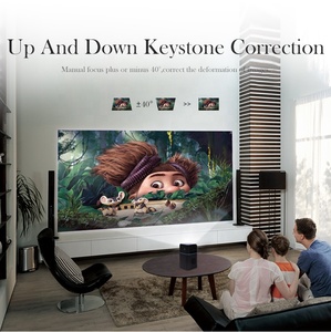 Mini projecteur DLP 1080p Full HD LED Android 9 System D042 de poche pour cinéma maison extérieur, films 4K - Product Image 3