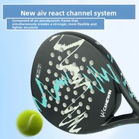 Raquette de padel Influence 12k, design à noyau en fibre de carbone, remplie de mousse EVA, renforcée en fibre de verre, modèle 4018 G2, grip, amateur, débutant