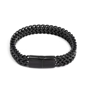 Pulsera Unisex <span class=keywords><strong>de</strong></span> Acero Inoxidable 316 <span class=keywords><strong>de</strong></span> Doble Fila con <span class=keywords><strong>Cierre</strong></span> Magnético, Antialérgica y Sin Decoloración, Ideal para Regalo - Product Image 5