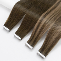 Extensions de cheveux humains chinois 100% Luxsea à bandes adhésives, super double drawn, blanchies, vierges, Remy, cuticules alignées