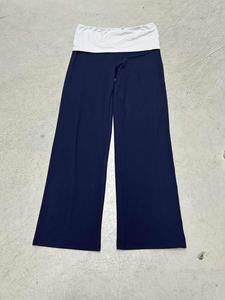 Pantalones Anchos de Punto Transpirable con Cintura Elástica y Cintura Baja - Pantalones Casuales Cómodos para Otoño - Product Image 2