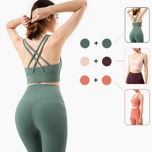 Sujetador Deportivo de Yoga con Espalda Cruzada y Soporte Alto, Ropa Deportiva Sexy para Mujer, Top Corto para Gimnasio, Talla Grande, Ropa Interior Deportiva - Product Image 3